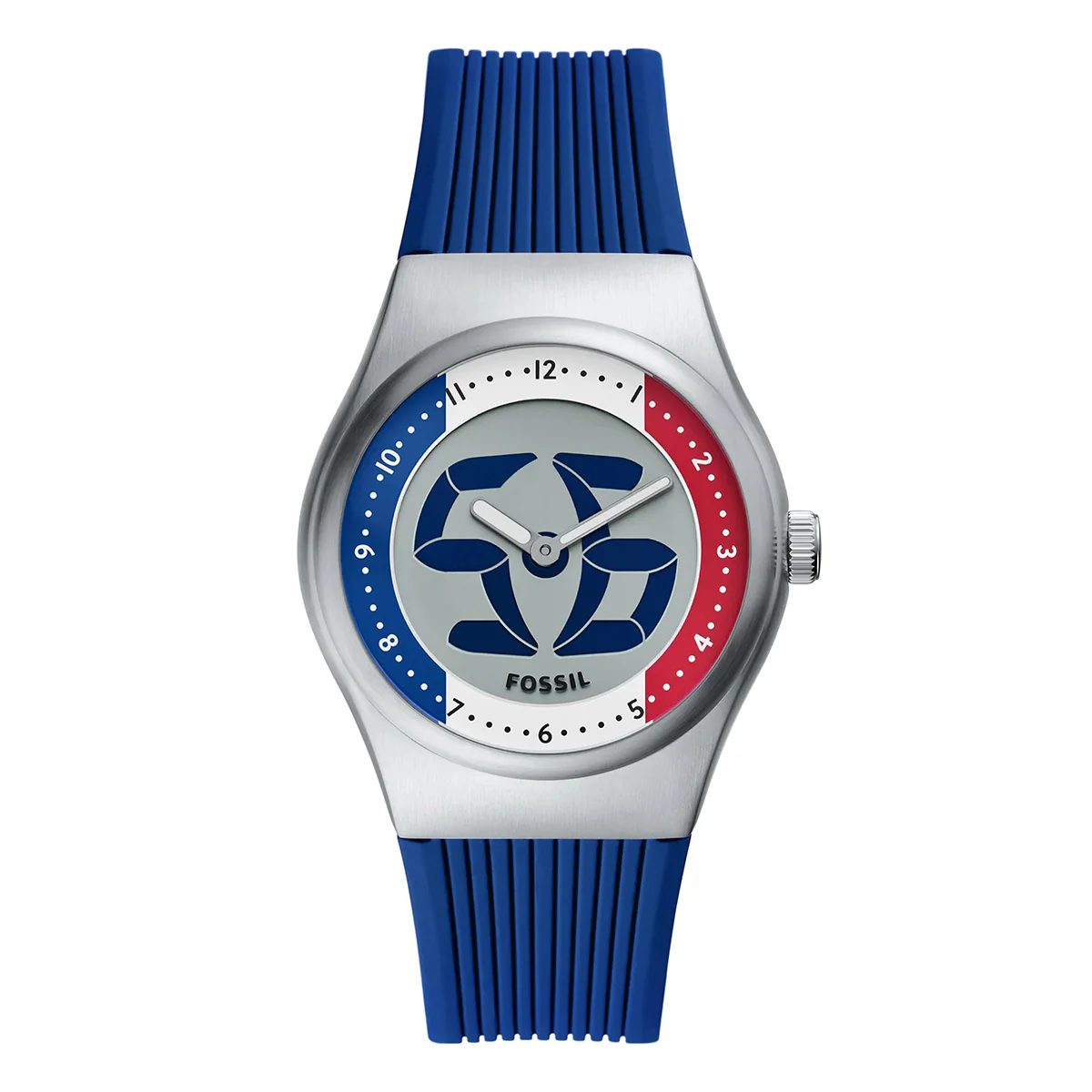 Reloj Fossil World Flags Big Tic Cuarzo Silicona Unisex - Image 7